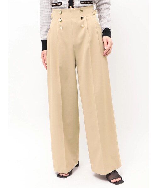 TONAL（トーナル）の「マリンサイドベルトワイドパンツ（その他パンツ・レディース・オフホワイト/ネイビー/ベージュ・S/M）」の22枚目の写真