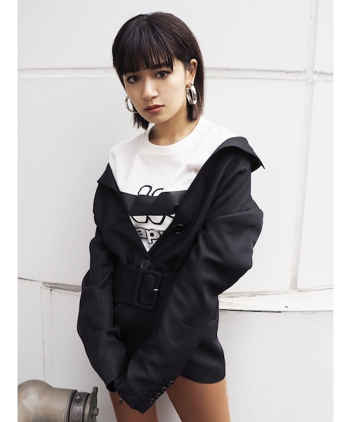 ブラック スクエアフレーム メガネ(度あり) -2.25両目 DKNY レディース グレー ロゴプレート ショルダーバッグ 【公式通販】