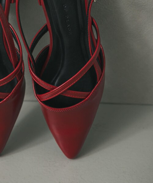 SENSE OF PLACE by URBAN RESEARCH(センスオブプレイスバイアーバンリサーチ)の「ポインテッドクロスベルトミュール(その他シューズ・レディース・BLACK/SILVER/RED・S/M/L)」の20枚目の写真