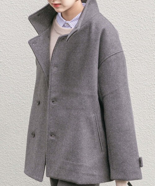 ITEMS URBANRESEARCH（アイテムズ アーバンリサーチ）の「スタンドカラージャケット（テーラードジャケット・レディース・BEG/BRN/CHA・Free）」の7枚目の写真