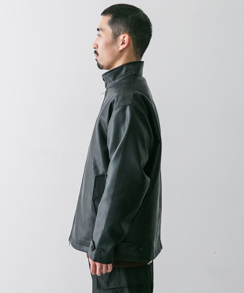 URBAN RESEARCH DOORS（アーバンリサーチドアーズ）の「FL ハリントンジャケット（ライダースジャケット・メンズ・BLACK・M/L）」の12枚目の写真