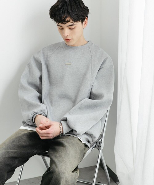 SENSE OF PLACE by URBAN RESEARCH（センスオブプレイスバイアーバンリサーチ）の「ポンチプレートキリカエスウェット（スウェット・メンズ・BLUE/BLACK/GRAY・M/L）」の13枚目の写真