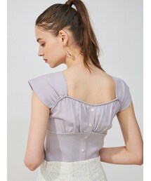 MERCURYDUO | ビスチェ風フロントボタンニット(ニット/セーター)