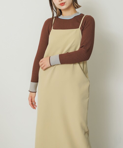 SENSE OF PLACE by URBAN RESEARCH（センスオブプレイスバイアーバンリサーチ）の「ストレートキャミワンピース（ワンピース・レディース・NAVY/BEIGE/BLACK・one）」の21枚目の写真
