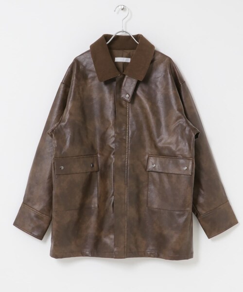 SENSE OF PLACE by URBAN RESEARCH（センスオブプレイスバイアーバンリサーチ）の「FLハンティングジャケット（テーラードジャケット・レディース・BLACK/BEIGE/BROWN・one）」の19枚目の写真