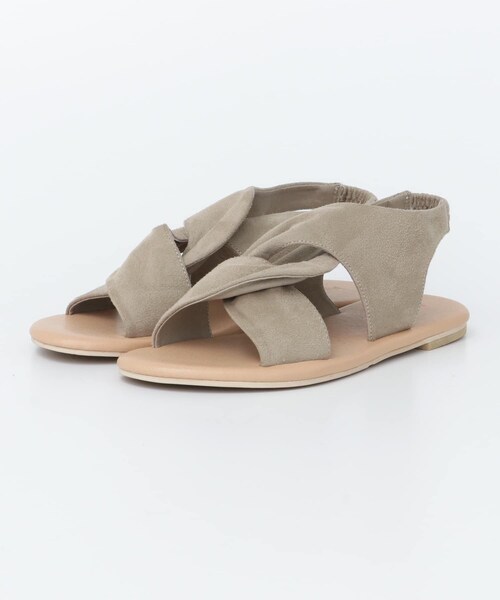 URBAN RESEARCH Sonny Label（アーバンリサーチサニーレーベル）の「フェイクスェードクロスサンダル（サンダル・レディース・ピンク/イエロー/ベージュ・22.5/23.5/24.5）」の8枚目の写真