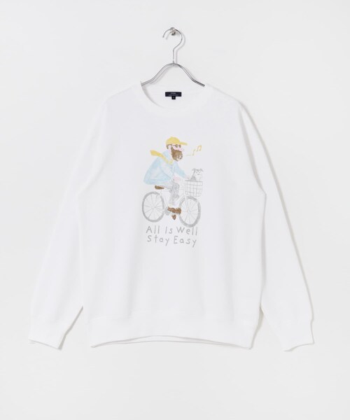 ITEMS URBANRESEARCH（アイテムズ アーバンリサーチ）の「OJISAMPO スウェットトップス（スウェット・メンズ・BIKE WHITE/BIKE BLACK/WALK WHITE/WALK BLACK・M/L）」の22枚目の写真