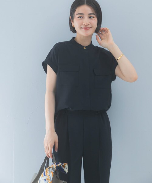 URBAN RESEARCH ROSSO（アーバンリサーチロッソ）の「クールタッチ吸水速乾ポケットフレアブラウス（シャツ/ブラウス・レディース・IVORY/D/NAVY・Free）」の18枚目の写真