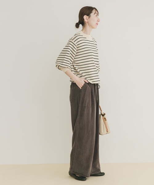 ITEMS URBANRESEARCH（アイテムズ アーバンリサーチ）の「リラクシーイージーパンツ（その他パンツ・レディース・CHA/M.GRY/BRN・Free）」の7枚目の写真