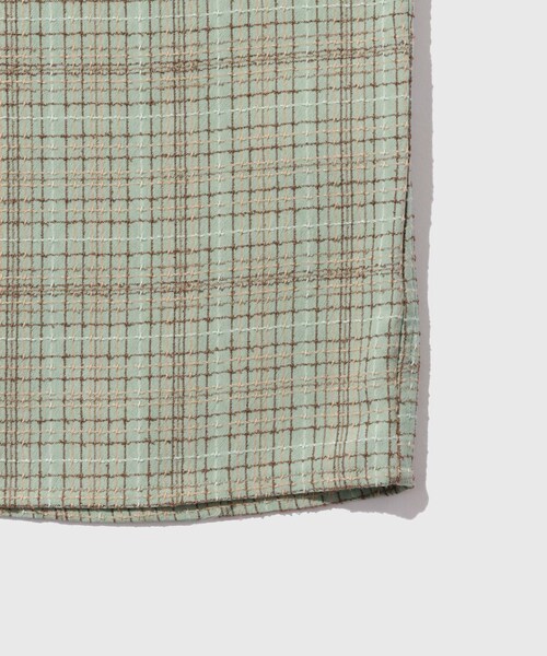 ADAM ET ROPE'(アダムエロペ)の「【NEEDLES/ニードルス】Classic Shirt - Dobby Grid(シャツ/ブラウス・メンズ・ブラウン/カーキ・M/S)」の10枚目の写真