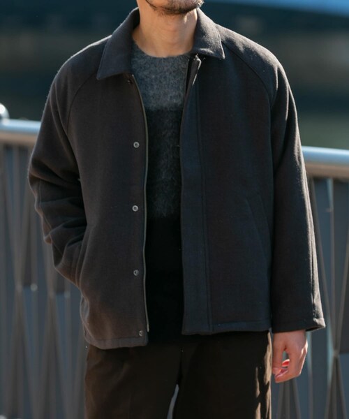 URBAN RESEARCH ROSSO(アーバンリサーチロッソ)の「『XLサイズあり』light meltonブルゾン(ブルゾン・メンズ・BLACK/NAVY/CHARCOAL/BROWN・M/L/XL)」の19枚目の写真