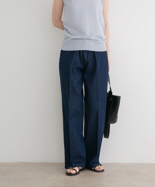 ITEMS URBANRESEARCH(アイテムズ アーバンリサーチ)の「センタープレスデニム(デニムパンツ・レディース・BLU/IDG・Free)」の6枚目の写真