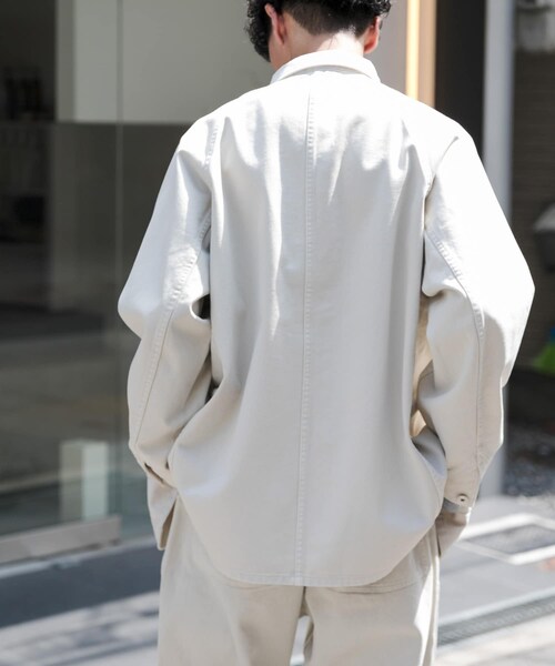 URBAN RESEARCH DOORS（アーバンリサーチドアーズ）の「FORK&SPOON　ガーメントダイツイルカバーオール（カバーオール・メンズ・CHARCOAL/IVORY・4/5）」の6枚目の写真