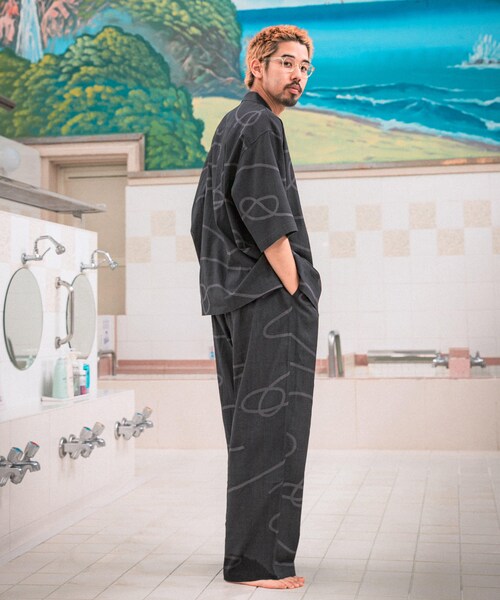 URBAN RESEARCH(アーバンリサーチ)の「SENTO-GRASHI 「ゆ」pants (long)(その他パンツ・メンズ・BLK×CCL/BEG×OFF/BLU×OFF・M/L/L/XL)」の9枚目の写真