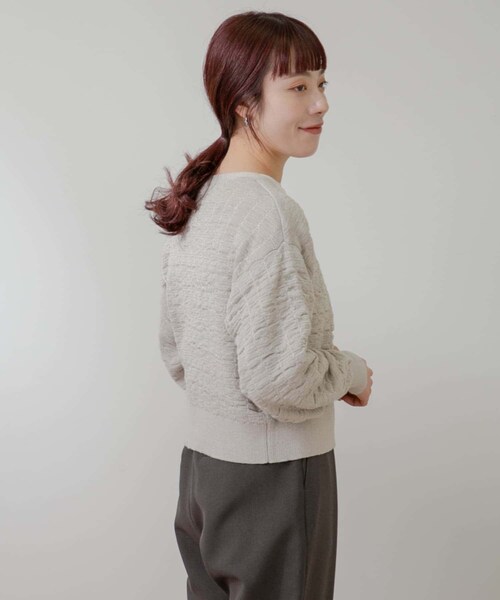 URBAN RESEARCH ROSSO（アーバンリサーチロッソ）の「F by ROSSO　ラメニットビスチェ+カーディガン（カーディガン/ボレロ・レディース・BROWN/GREIGE・FREE）」の19枚目の写真