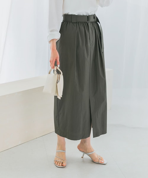 URBAN RESEARCH ROSSO（アーバンリサーチロッソ）の「ベルト付スカート（スカート・レディース・khaki/white/orange・FREE）」の2枚目の写真