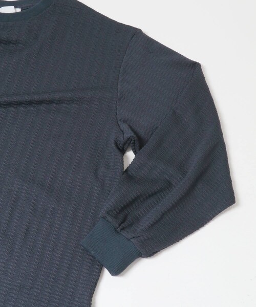 SENSE OF PLACE by URBAN RESEARCH（センスオブプレイスバイアーバンリサーチ）の「ライトワッフルクルーネックロングTシャツ（Tシャツ/カットソー・メンズ・CHARCOAL/KHAKI/PURPLE・M/L）」の14枚目の写真