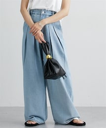 nissen | デニムタックバギーパンツ(デニムパンツ)