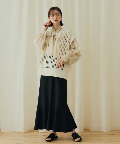 SENSE OF PLACE by URBAN RESEARCH(センスオブプレイスバイアーバンリサーチ)の「サテンストレッチミュール(サンダル・レディース・BEIGE/IVORY/BLACK/GREEN・S/M/L)」の19枚目の写真