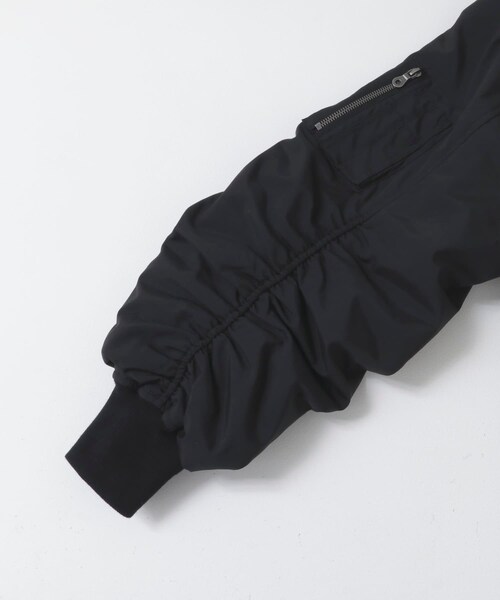 KBF（ケイビーエフ）の「BIGギャザースリーブMA-1（MA-1・レディース・BLACK/IVORY/BLACKWATCH・one）」の11枚目の写真