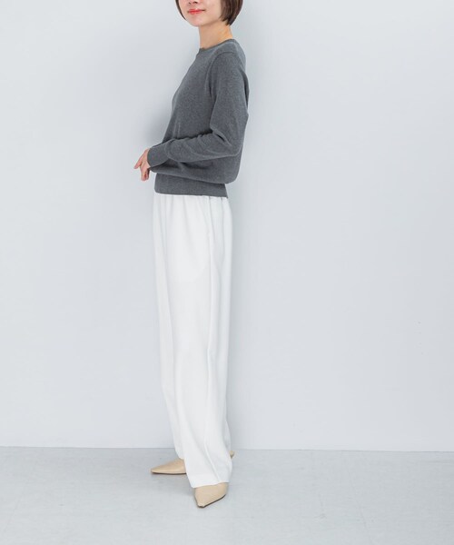 URBAN RESEARCH ROSSO（アーバンリサーチロッソ）の「ELENDEEK　GEORGETTE RELAX PANTS（その他パンツ・レディース・O.WHT/BLK・1/2）」の6枚目の写真