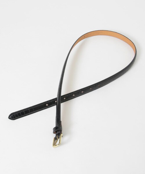 URBAN RESEARCH（アーバンリサーチ）の「Scye　Press Croco Dress Belt（ベルト・メンズ・ダークブラウン/クロ・M）」の5枚目の写真
