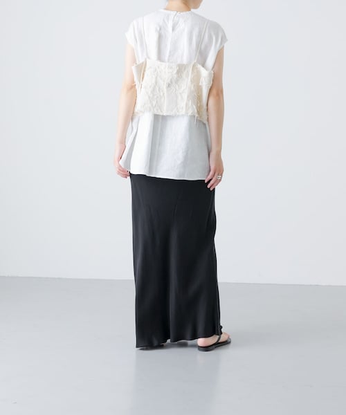 かぐれ（カグレ）の「ジャガードキャミソール（キャミソール・レディース・IVORY・FREE）」の10枚目の写真