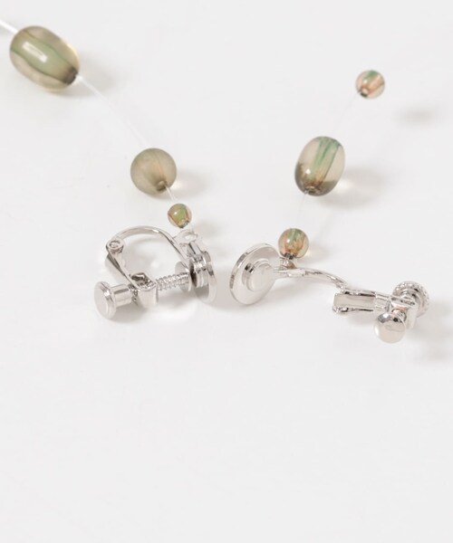 KBF（ケイビーエフ）の「シズクイヤリング（イヤリング・レディース・CLEAR/KHAKI・One）」の12枚目の写真