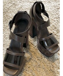 RESEXXY | チャンキーヒールクロスサンダル(サンダル)