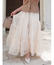 dazzlin | オーガンティアードスカート(スカート)