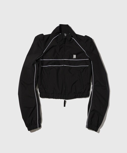 ADAM ET ROPE'(アダムエロペ)の「【BASICKS/ベイシックス】Cigarettes Shoulder Track Jacket(ブルゾン・メンズ・ブラック/グレー・XS)」の1枚目の写真