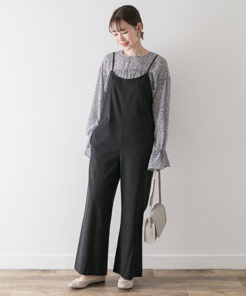 URBAN RESEARCH ROSSO（アーバンリサーチロッソ）の「F by ROSSO　コットンレーヨンオールインワン∴（サロペット/オーバーオール・レディース・OFF WHITE/BEIGE/BLACK・36/38）」の13枚目の写真