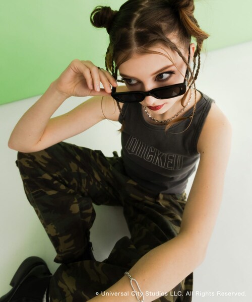 SENSE OF PLACE by URBAN RESEARCH（センスオブプレイスバイアーバンリサーチ）の「『別注』WICKED×SENSE OF PLACE　タンクトップ（タンクトップ・レディース・GREEN/PINK/GRAY・one）」の9枚目の写真