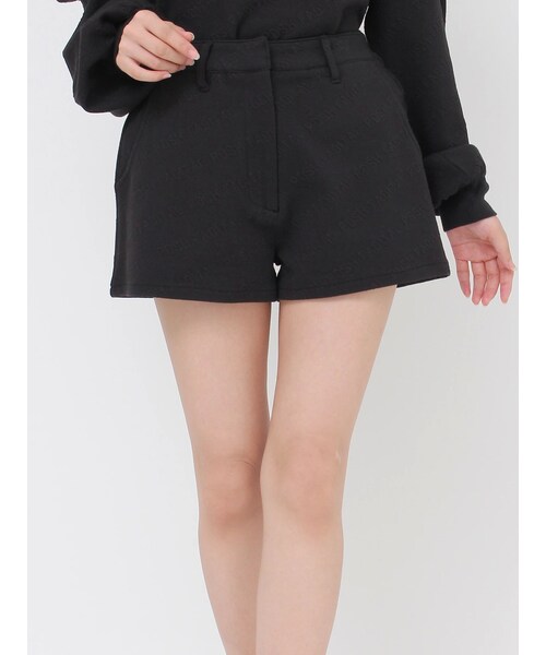 GYDA（ジェイダ）の「POSH FADITAL ロゴショートパンツ【SETUP着用可】（その他パンツ・レディース・オフホワイト/ブラック/ライトイエロー・F）」の2枚目の写真