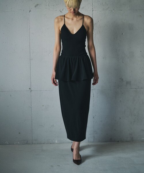 ROPE'(ロペ)の「【一部店舗限定】【REALM(レルム)】PEPLUM SKIRT|スカート(スカート・レディース・ブラック・38)」の9枚目の写真