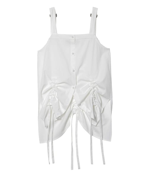 UN3D.(アンスリード)の「HEM GATHER SH CAMISOLE(キャミソール・レディース・ホワイト・F)」の1枚目の写真