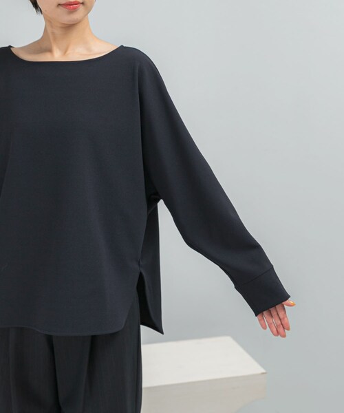 URBAN RESEARCH ROSSO（アーバンリサーチロッソ）の「ニットジョーゼットドルマンプルオーバー（シャツ/ブラウス・レディース・OFF WHITE/NAVY・FREE）」の15枚目の写真