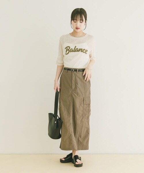 ITEMS URBANRESEARCH(アイテムズ アーバンリサーチ)の「ベルト付きカーゴスカート(スカート・レディース・MOC/BLK・Free)」の13枚目の写真