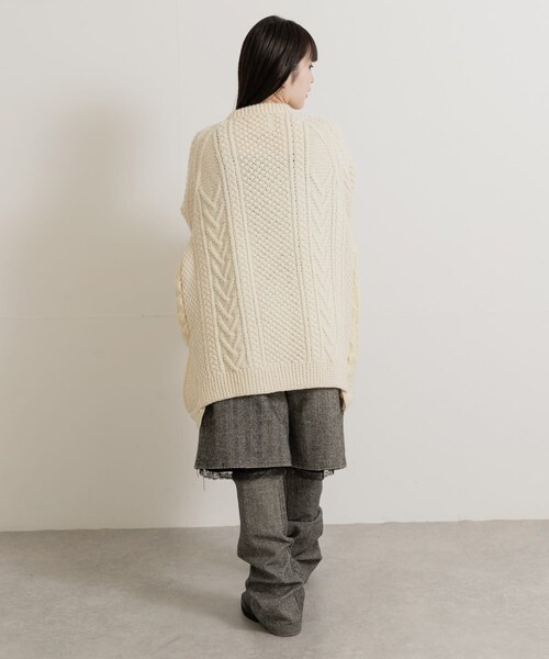 THE GOODLAND MARKET（ザグッドランドマーケット）の「77circa　make wide fisherman sweater（ニット/セーター・レディース・off1/off2/off3・one）」の14枚目の写真