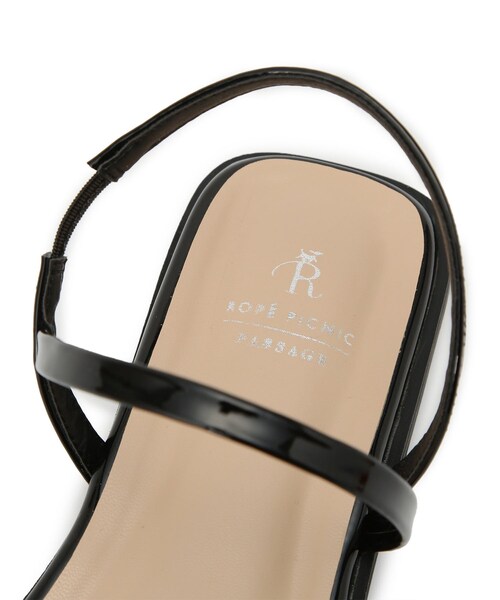 ROPE' PICNIC（ロペピクニック）の「スキニーストラップフラットサンダル（サンダル・レディース・オフホワイト/ブラック/シルバー/ゴールド・24.0/23.0）」の18枚目の写真