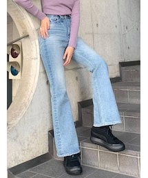 EMODA | ヴィンテージフルフレアハイウエストジーンズ(デニムパンツ)