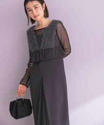 URBAN RESEARCH ROSSO（アーバンリサーチロッソ）の「ANDRESD　TULLE FRILL PEPLUM DRESS（ワンピース）」