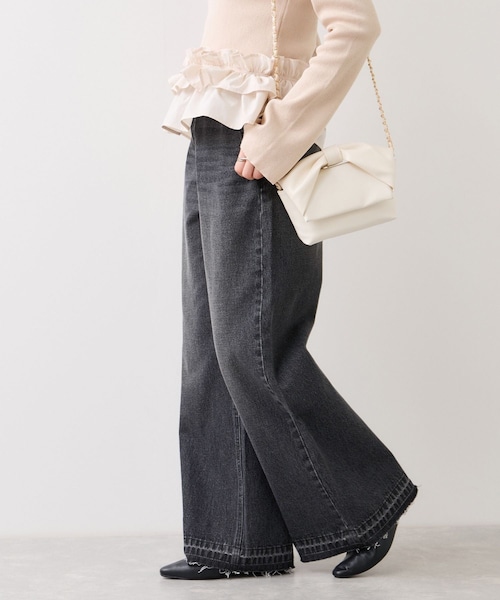 VIS(ビス)の「バギーワイドデニムパンツ(デニムパンツ・レディース・ブラック系/ブルー系・M/S/SS)」の20枚目の写真