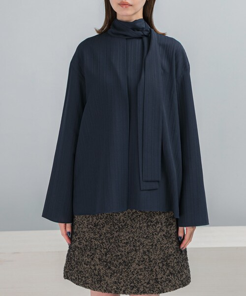 URBAN RESEARCH ROSSO（アーバンリサーチロッソ）の「ボウタイブラウス（シャツ/ブラウス・レディース・WHITE/NAVY・Free）」の10枚目の写真