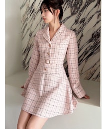 RESEXXY | ツイードジャケットミニワンピース(ワンピース)