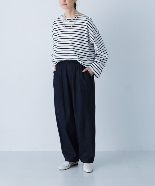 かぐれ（カグレ）の「デニムボリュームパンツ（デニムパンツ・レディース・INDIGO・Free）」の5枚目の写真