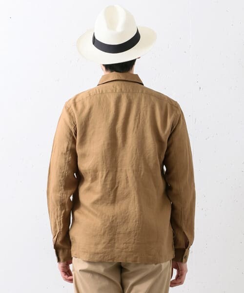 URBAN RESEARCH DOORS(アーバンリサーチドアーズ)の「リネンフィールドジャケット(ミリタリージャケット・メンズ・KHAKI/L.BROWN・38/40)」の12枚目の写真