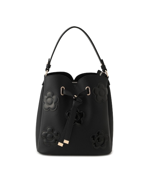 VIS(ビス)の「追加【MARY QUANT×VIS】デイジーハートカットバッグ(ショルダーバッグ・レディース・ブラック/キナリ・F)」の9枚目の写真