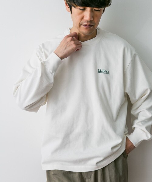 URBAN RESEARCH DOORS(アーバンリサーチドアーズ)の「L.L.Bean Union Long-Sleeve T-Shirts(Tシャツ/カットソー・メンズ・yellow/white/birch/green/fade navy・M/L/XL)」の9枚目の写真