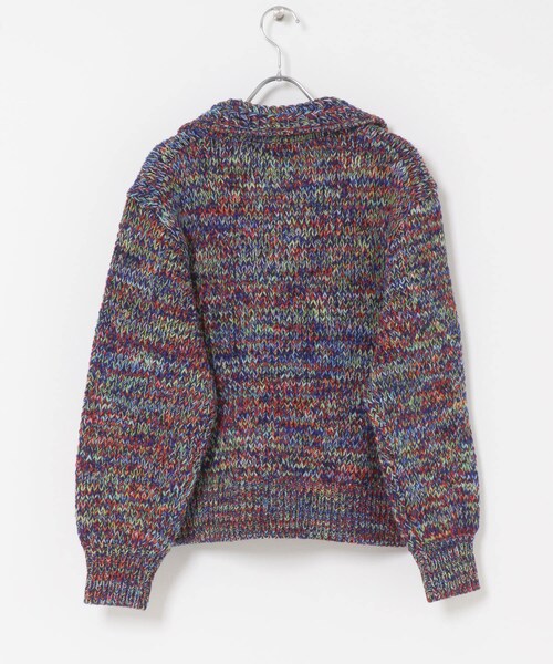 THE GOODLAND MARKET（ザグッドランドマーケット）の「米富繊維　COLORMIX BIG TENJIKU P/O（ニット/セーター・レディース・NAVY/RED・FREE）」の13枚目の写真